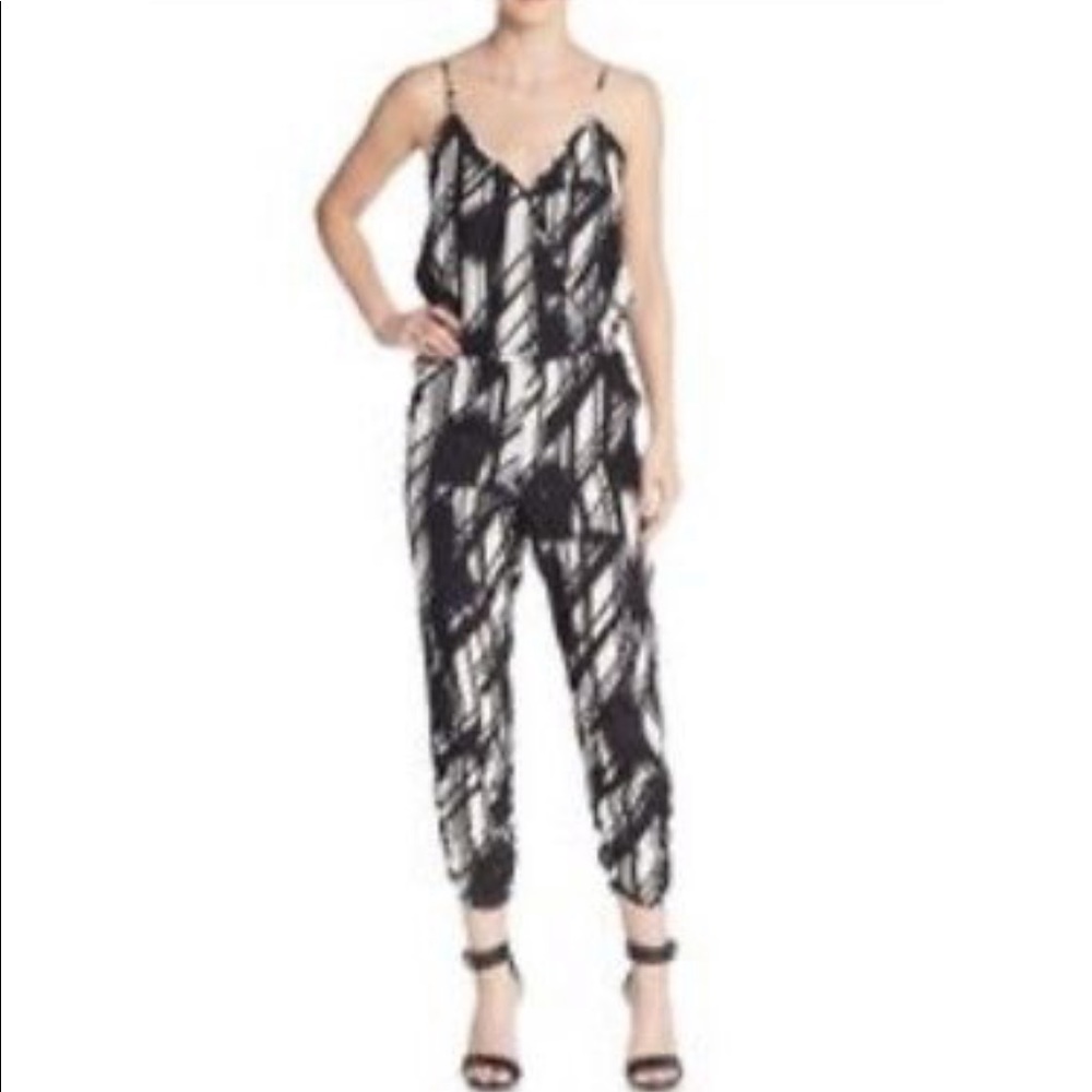 Parker Black and White 100% Silk Jumper